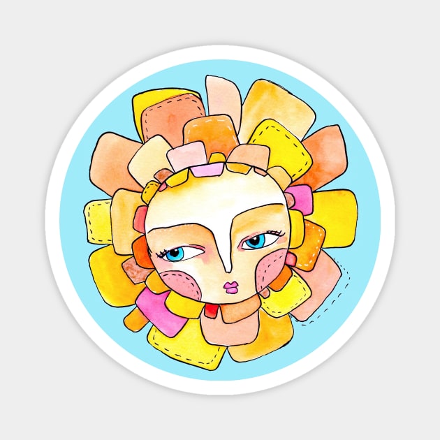 Sun Girl Magnet by gaea